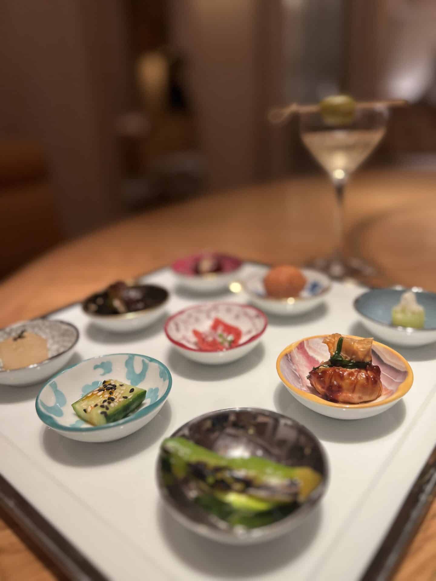 8 Tables restaurant beautiful starter course.