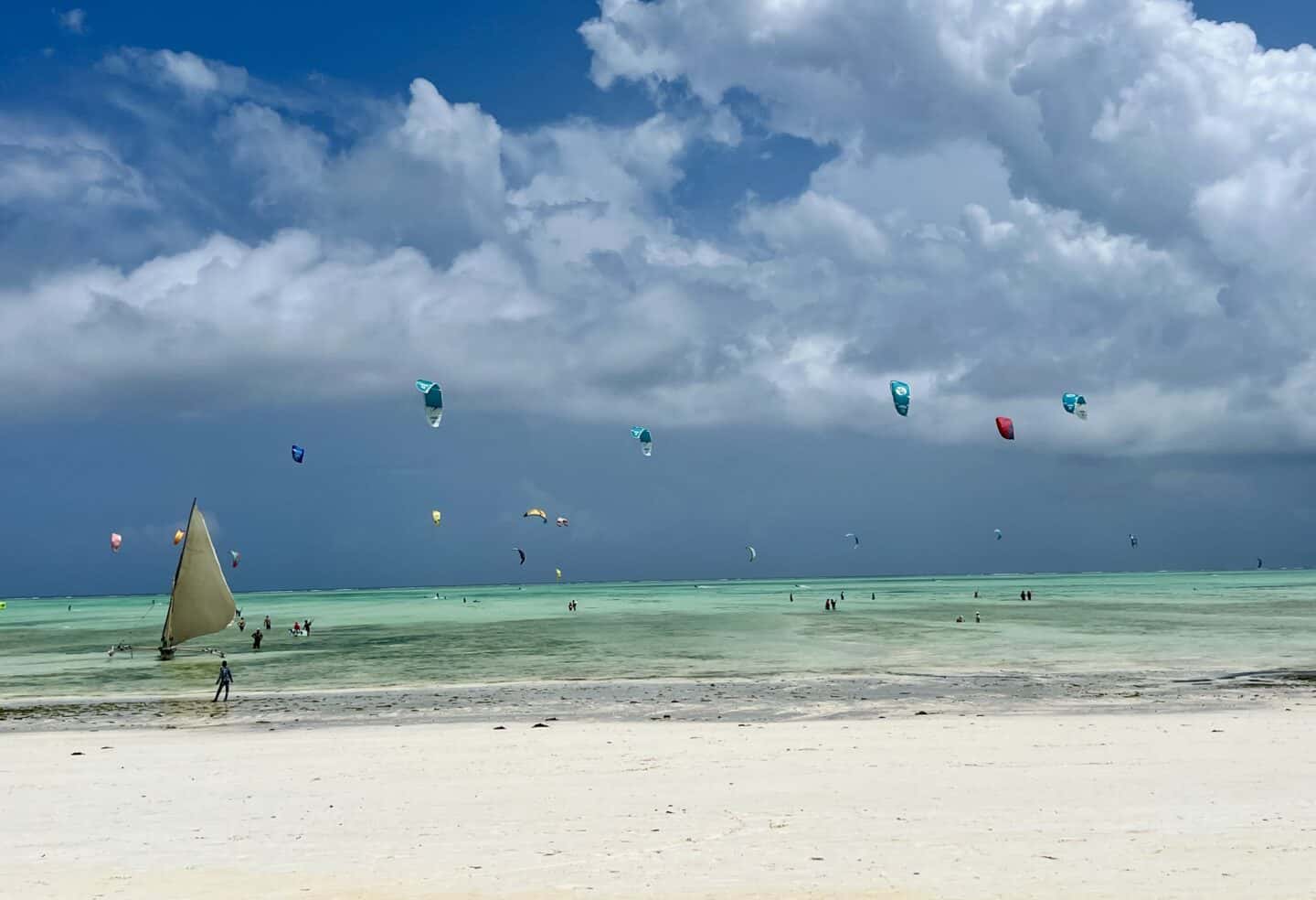 Paje Zanzibar, kite surfing beach