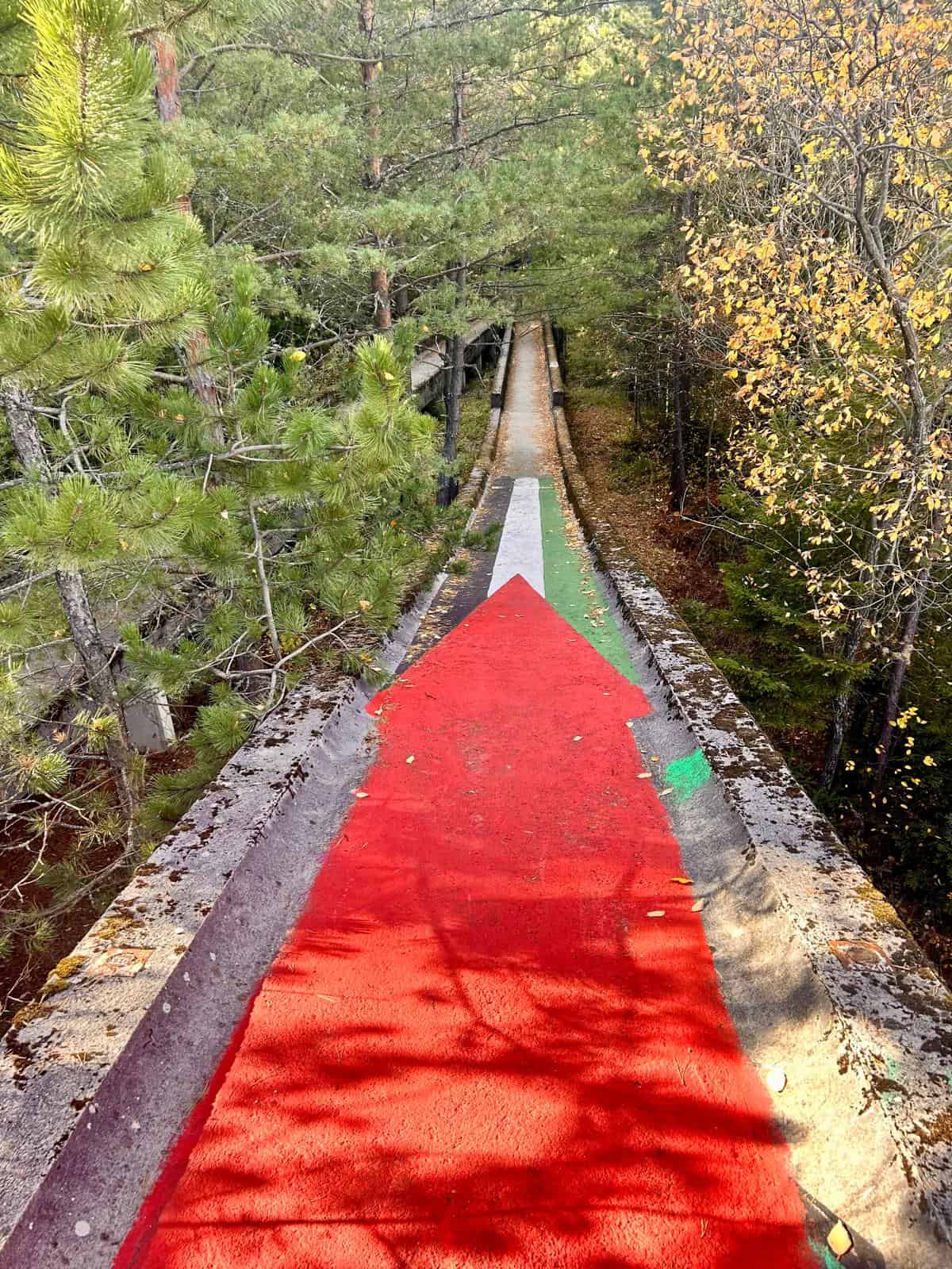 bobsled track sarajevo olympics