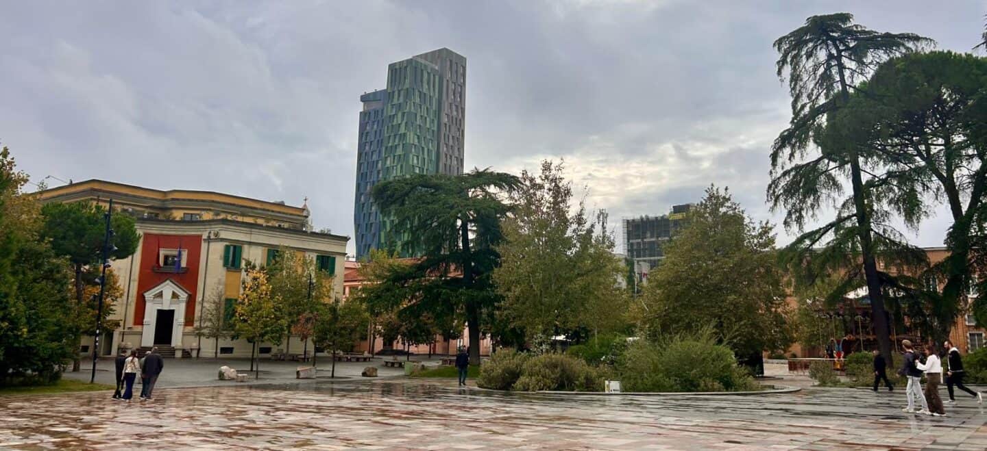 downtown tirana albania