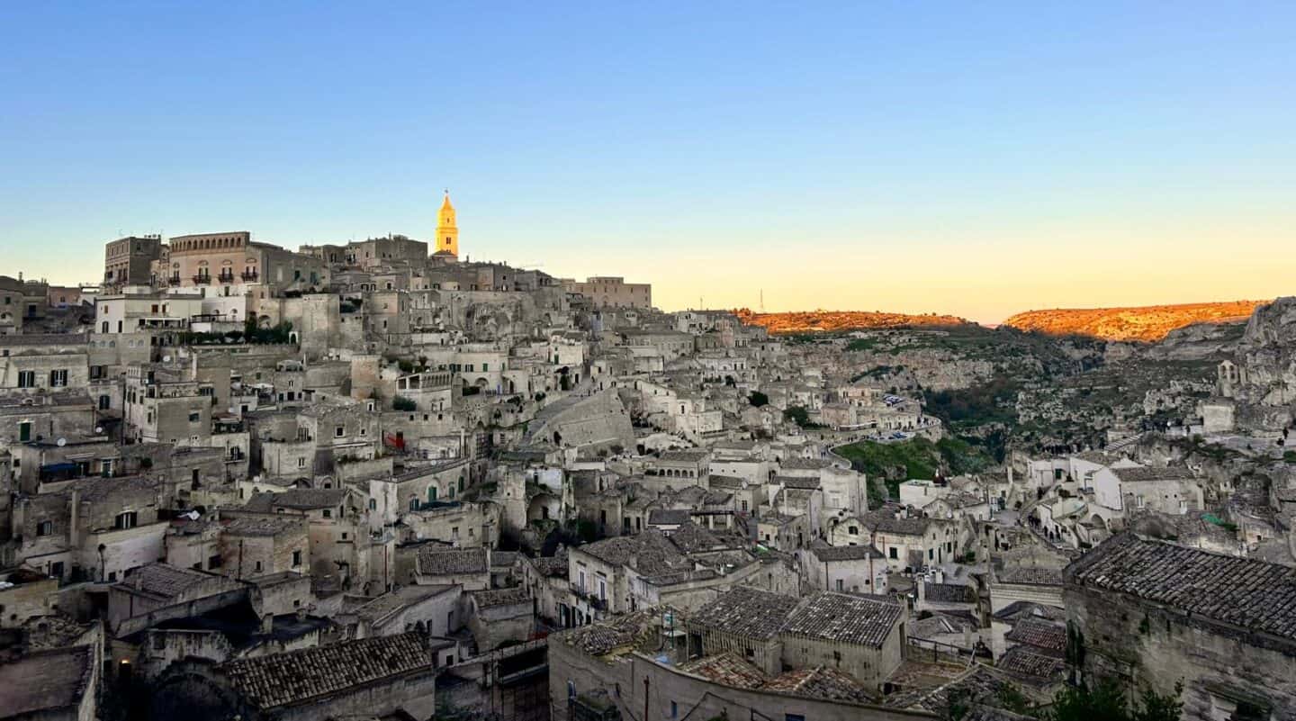 matera southern italy stone city