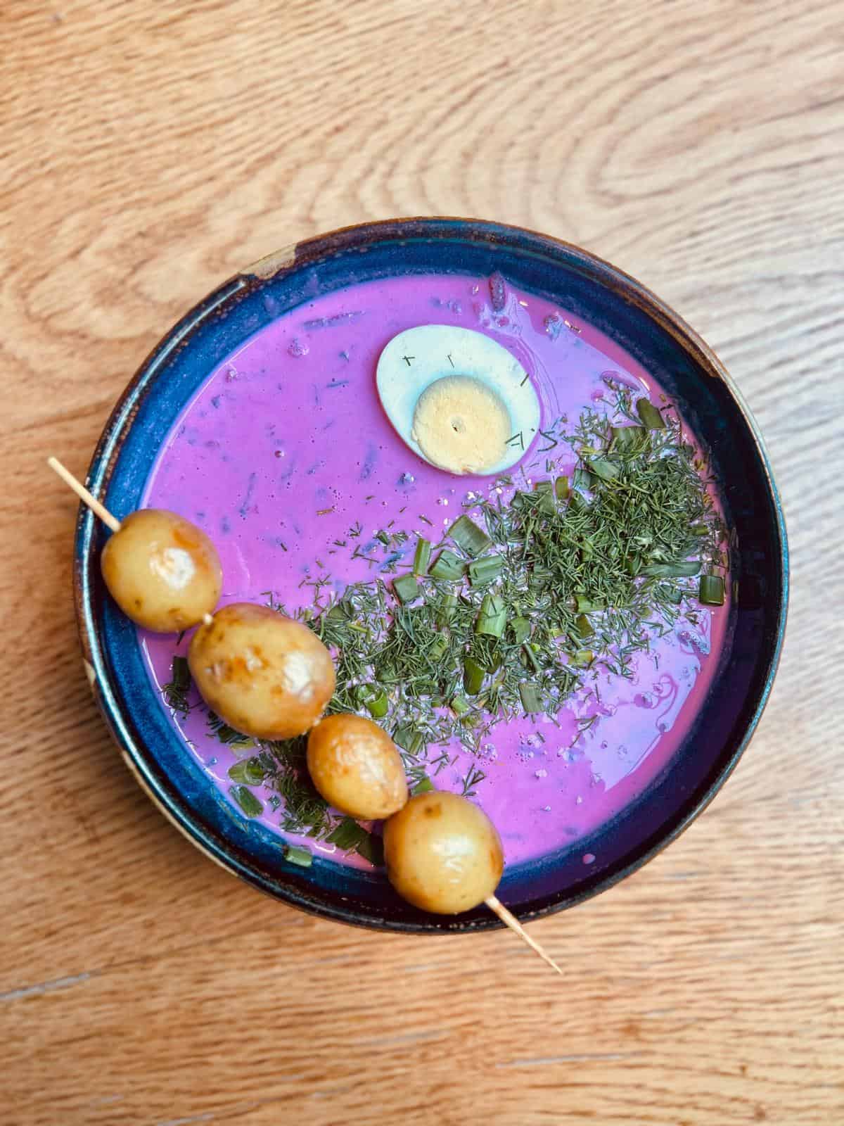 cold beet soup Baltics