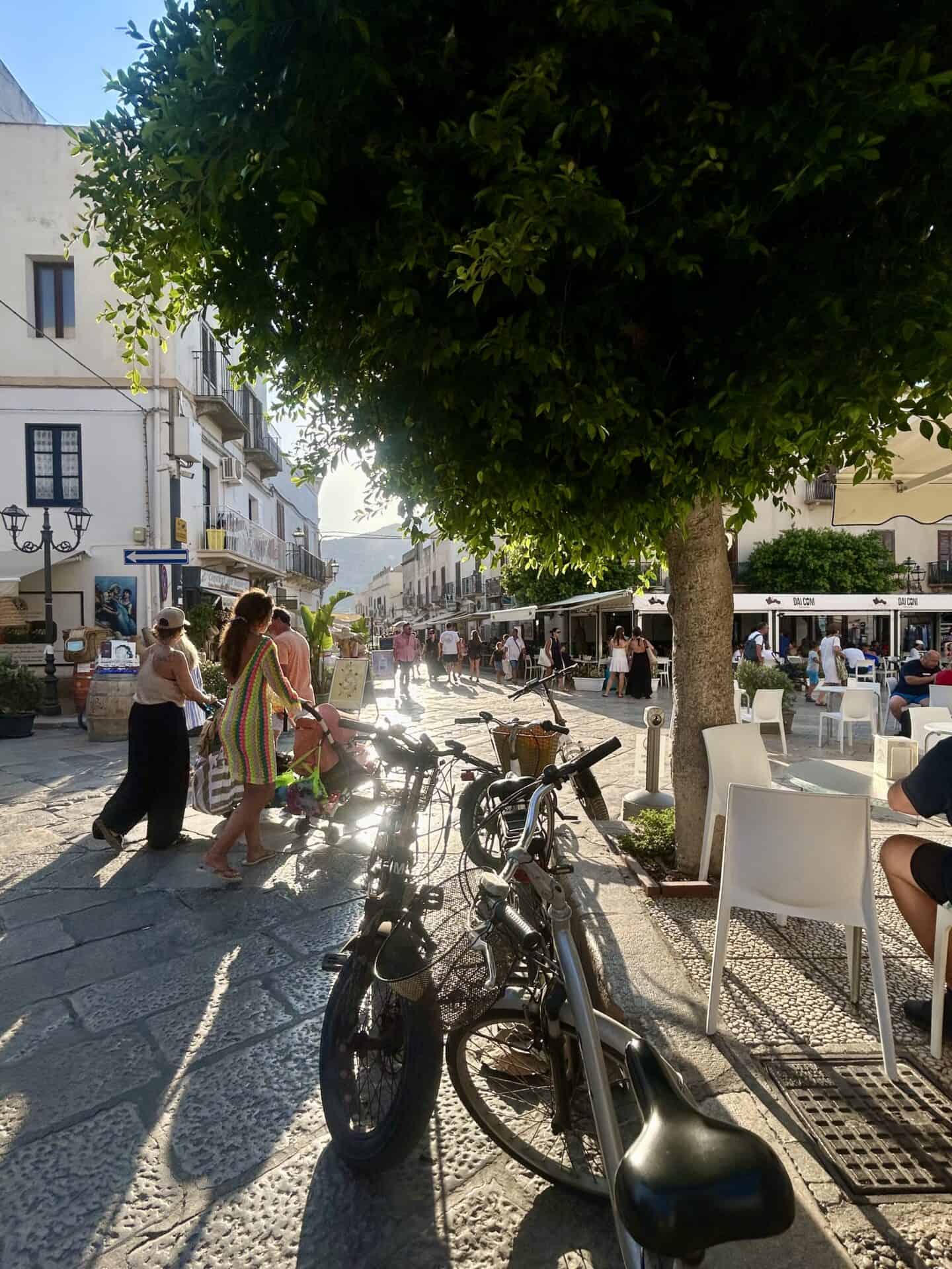downtown favignana sicilian islands