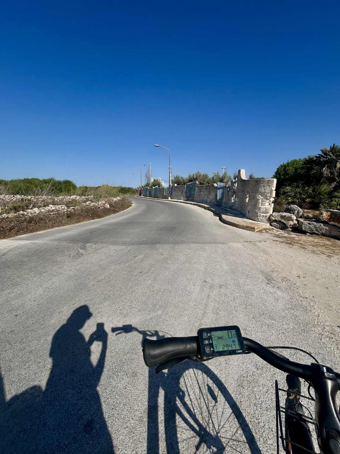 exploring favignana on bike